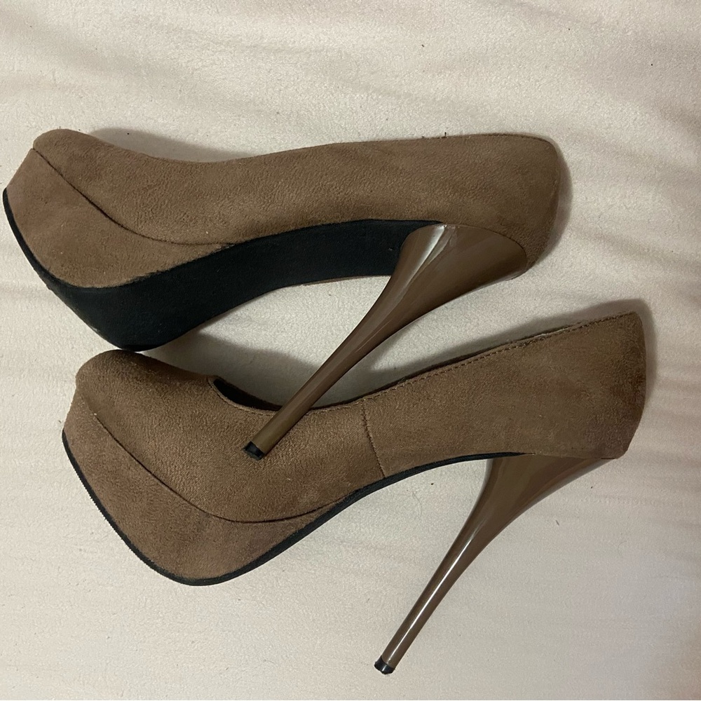 Charlotte Russe Brown Platform Heels
